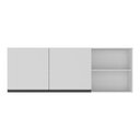 Ver imagem 5 de Armário de Cozinha Aéreo 150cm 2 Portas Veneza Multimóveis V3741 Branco/Preto