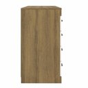 Ver imagem 6 de Cômoda 4 Gavetas 1 Porta Romênia Marrom/Branco - Mademovel