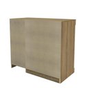 Ver imagem 5 de Cômoda 4 Gavetas 1 Porta Romênia Marrom/Branco - Mademovel