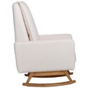 Ver imagem 5 de Poltrona de Amamentação com Balanço Base Nina Noah D02 Bouclê Off White B-114 - Lyam Decor