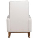 Ver imagem 4 de Poltrona de Amamentação com Balanço Base Nina Noah D02 Bouclê Off White B-114 - Lyam Decor