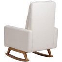 Ver imagem 6 de Poltrona de Amamentação com Balanço Base Nina Noah D02 Bouclê Off White B-114 - Lyam Decor