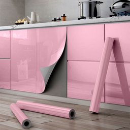 Kit 10 Metros de Papel de Parede Lavavel Alto Brilho Rosa Unico - 2