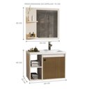 Ver imagem 5 de Conjunto Gabinete com Cuba e Espelheira Juárez Pérola/ripado