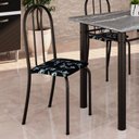 Ver imagem 2 de Kit 4 Cadeiras Tubular 89x37x42 cm Ane B Preto