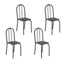 Ver imagem 1 de Kit 4 Cadeiras Tubular 89x37x42 cm Ane B Preto