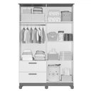 Ver imagem 3 de Guarda-roupa de Bebê Jujuba 4 Portas 2 Gavetas 100% Mdf Branco/nature - Permóbili