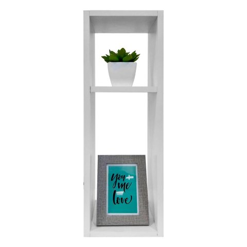 Mesa de Cabeceira Branca Cama Solteiro Quarto Sala 20cm
