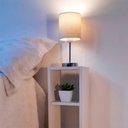 Ver imagem 6 de Mesa de Cabeceira Branca Cama Solteiro Quarto Sala 20cm