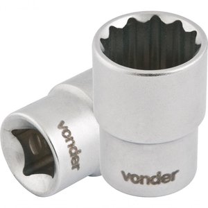 Soquete Estriado Enc 1/2" 28mm Curto Vanád. Vonder