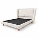 Ver imagem 4 de Cama Japonesa com Cabeceira Casal Haru Bouclé Off White Sallar Home
