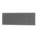 Ver imagem 5 de Kit Painel e Calçadeira Baú Casal 1,40m Roma Corano Cinza - Pallazio