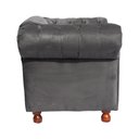 Ver imagem 3 de Poltrona Luiz XV Chesterfield Capitone Suede Cinza Camurca
