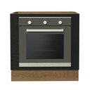 Ver imagem 3 de Balcão para Forno de Embutir 80 X 60 Cm sem Tampo Agata, Glamy, Stella Madesa Rustic/preto