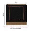 Ver imagem 7 de Balcão para Forno de Embutir 80 X 60 Cm sem Tampo Agata, Glamy, Stella Madesa Rustic/preto