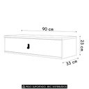 Ver imagem 5 de Penteadeira Suspensa 90cm 1 Gaveta Quarto Lila Cinamomo/branco Z49 - Mpozenato