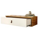 Ver imagem 6 de Penteadeira Suspensa 90cm 1 Gaveta Quarto Lila Cinamomo/branco Z49 - Mpozenato