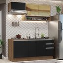 Ver imagem 1 de Cozinha Completa 180008 Com Armário E Balcão Rustic/Preto