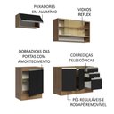 Ver mais imagens de Cozinha Completa 180008 Com Armário E Balcão Rustic/Preto