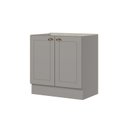 Ver imagem 1 de Balcão 02 Portas 800mm Americana Cinza - Henn