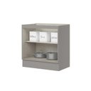 Ver imagem 2 de Balcão 02 Portas 800mm Americana Cinza - Henn