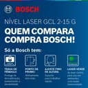 Ver mais imagens de Nível Laser Verde Bosch Gcl 2-15 G 15m com Pontos de Prumo