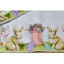 Ver imagem 3 de Kit Pano de Pratos Tema Páscoa 2 Pçs - Coelhos Bota