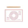 Conjunto de Rolo de Massa Walfos, Conjunto de Esteira de Silicone para Melhor Torta, Biscoito, Massa - 1