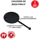 Ver imagem 2 de Chuveiro Piscina Frio Completo 8 sem Registro Durin Preto
