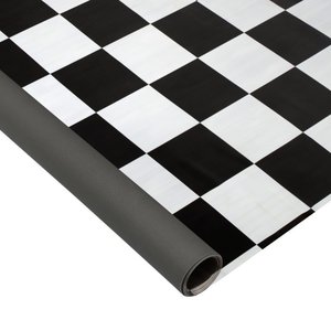 Piso Vinilico em Manta 0,5mm Xadrez Brilho 2m X 25m 50m²