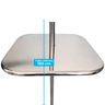 Mesa De Inox Quadrada 60cm Para Piscna Igasol Mesa Inox Q60 - 4