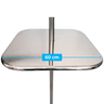 Mesa De Inox Quadrada 60cm Para Piscna Igasol Mesa Inox Q60 - 2