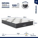Ver mais imagens de Cama Box Baú com Colchão de Espuma D33 Ortobom Airtech Ortopillow 100 Casal 138 cm