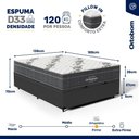 Ver imagem 7 de Cama Box Baú com Colchão de Espuma D33 Ortobom Airtech Ortopillow 100 Casal 138 cm