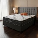 Ver imagem 4 de Cama Box Baú com Colchão de Espuma D33 Ortobom Airtech Ortopillow 100 Casal 138 cm