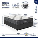 Ver imagem 5 de Cama Box Baú com Colchão de Espuma D33 Ortobom Airtech Ortopillow 100 Casal 138 Cm