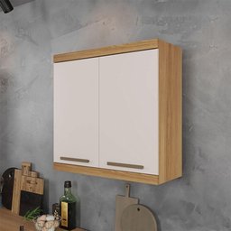Armário Aéreo Gold Master Arte Móveis Cinamomo Off White - 2