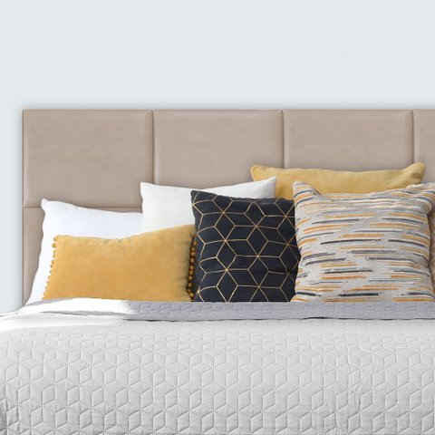 Cabeceira Modulada Estofada Adesiva 1 Módulo 30x40cm Bege