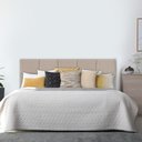 Ver imagem 2 de Cabeceira Modulada Estofada Adesiva 1 Módulo 30x40cm Bege