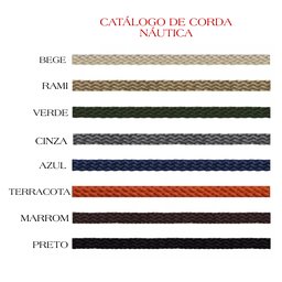 Sofá redondo chaise de 1,60 corda náutica alumínio  pintura eletrostática e tecido impermeável - 3