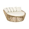Sofá redondo chaise de 1,60 corda náutica alumínio  pintura eletrostática e tecido impermeável - 2