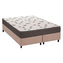 Ver imagem 1 de Cama Box Queen: Colchão Espuma D45 Ortobom Light Saúde Ortopilow + Base CRC Suede Clean(158x198)