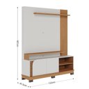 Ver imagem 4 de Estante Home Theater Jurerê 1.5 Off White Matte Freijó com Mesa de Centro Jeri Freijó Off White e