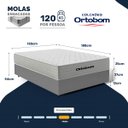 Ver imagem 4 de Cama Box com Colchão de Molas Ensacadas Ortobom One Face Plenno Superpocket Casal 138cm