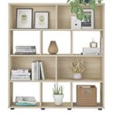 Ver imagem 2 de Estante Livreiro 10 Nichos 109x91 Cm Naturale Arly Naturale