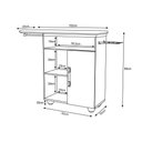 Ver imagem 4 de Tábua de Passar Roupas Clean com Organizador e Cabideiro Freijó