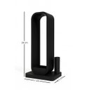 Ver imagem 3 de Porta Incenso Aura com Suporte para Varetas Cor Preto Miira Studio