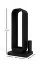 Ver imagem 2 de Porta Incenso Aura com Suporte para Varetas Cor Preto Miira Studio