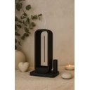 Ver imagem 1 de Porta Incenso Aura com Suporte para Varetas Cor Preto Miira Studio
