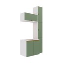 Ver imagem 2 de Conjunto para Banheiro Kappesberg Celeste 5 Peças Branco/verde 116,5cm